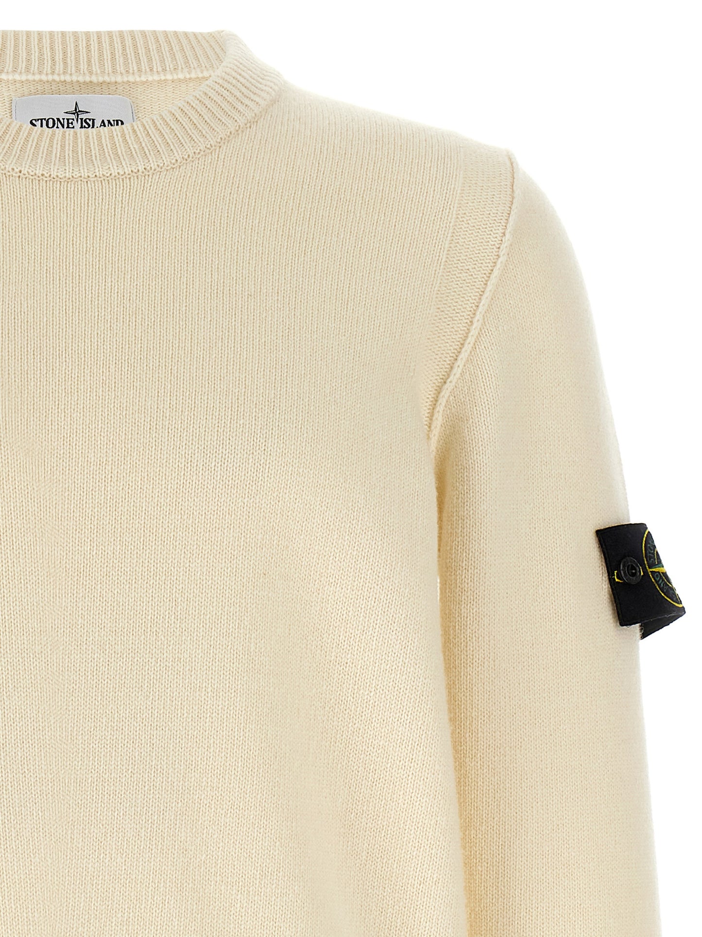 STONE ISLAND LOGO PATCH SWEATER 8115508A3V0099