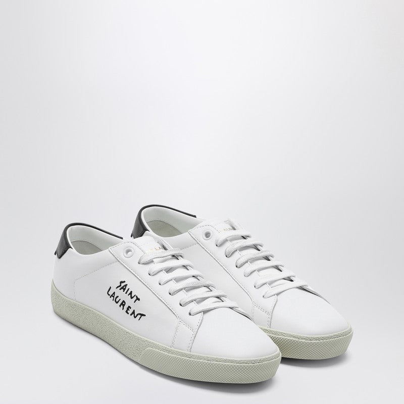 Saint Laurent White Court SL/06 embroidered sneakers 610649AABEEP_YSL-9061