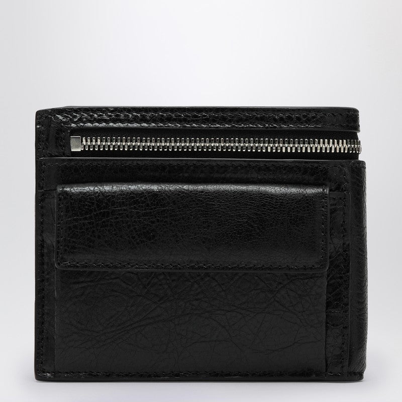 Balenciaga Black leather Superbusy bi-fold wallet 8018372AA9ZP_BALEN-1000