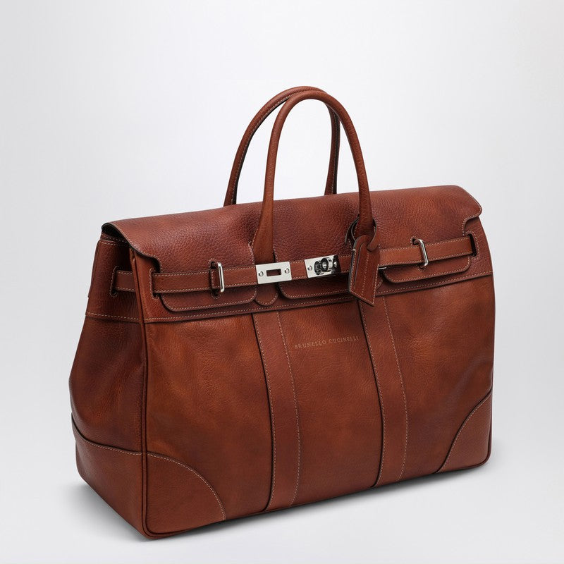 Brunello Cucinelli Copper-coloured Weekender Country bag MBZIBU071LEP_CUCIN-C6608