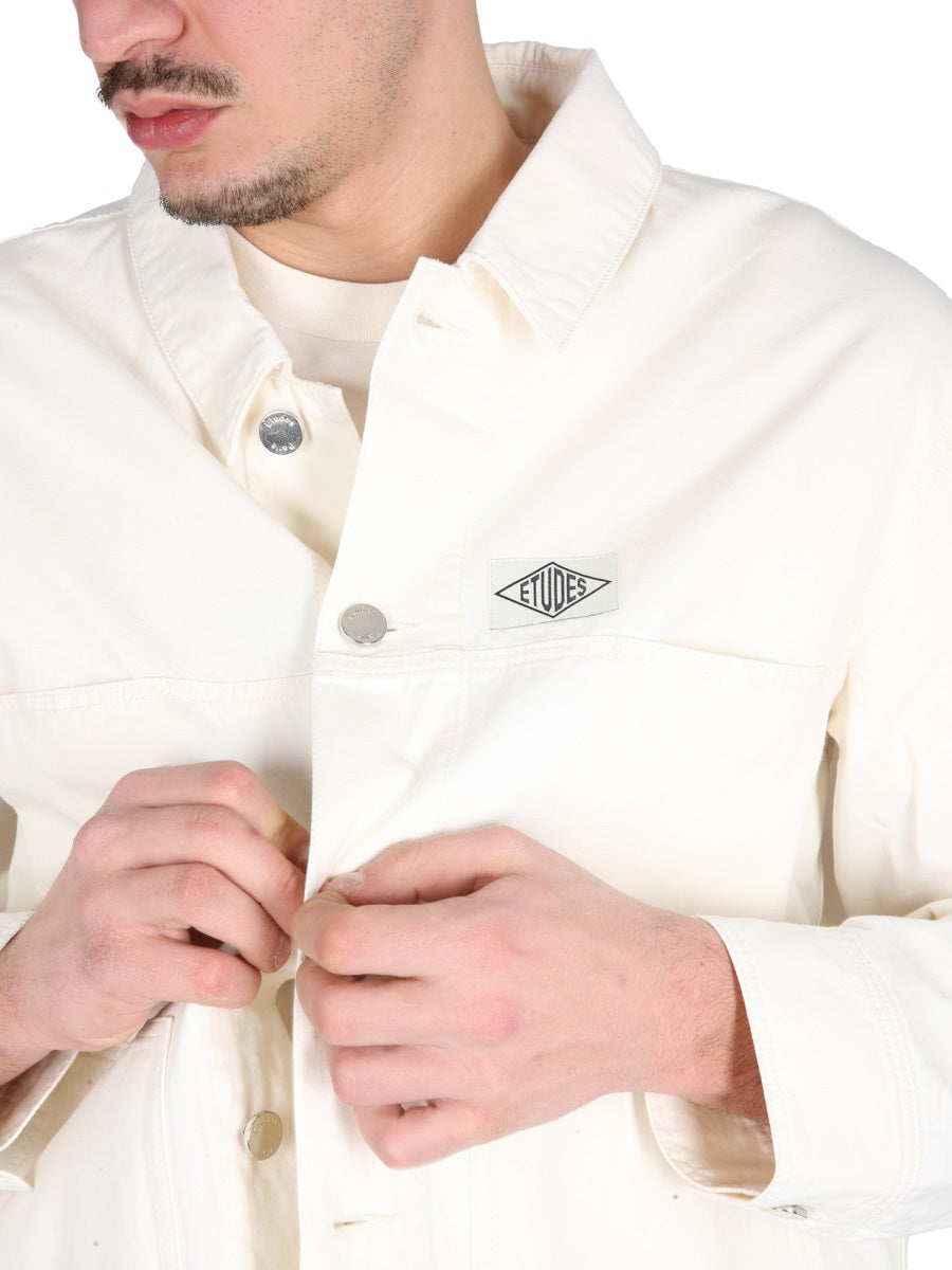 Études COTTON SHIRT JACKET E23MM740A00201OFFWHITE