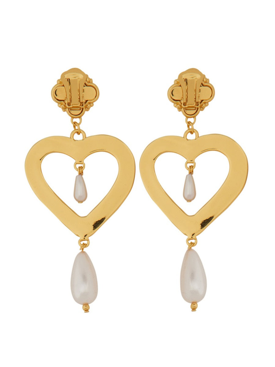 MOSCHINO EARRINGS "HEART" 917284971606