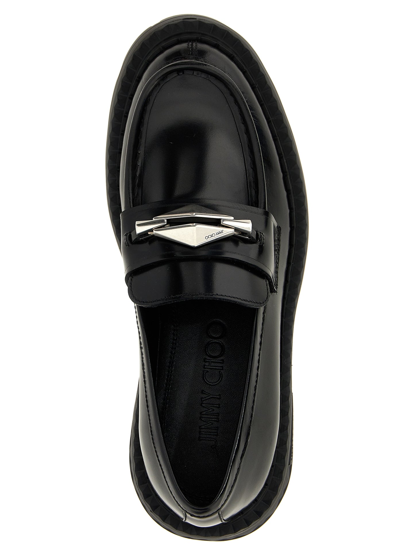 JIMMY CHOO 'MARLOW DIAMOND' LOAFERS MARLOWDIAMONDFHKBBLACK