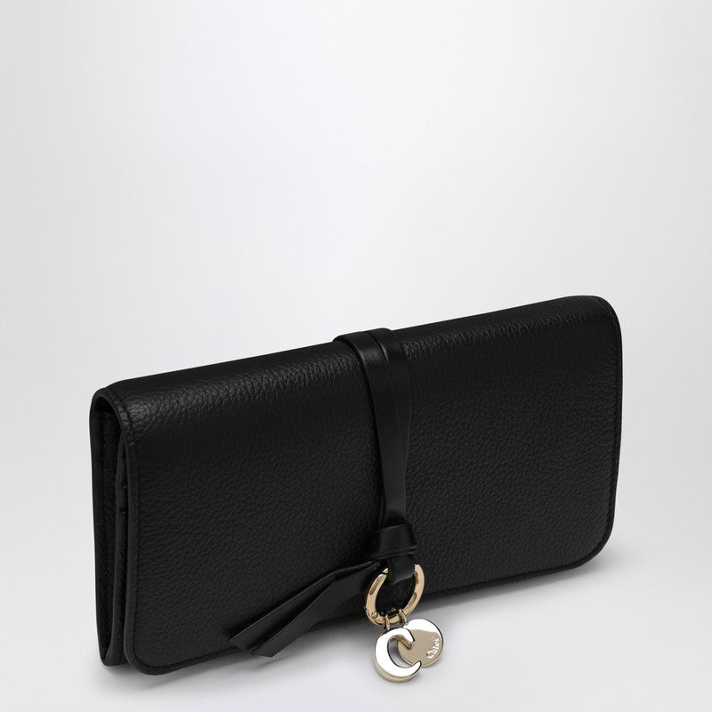 Chloé Alphabet black flap wallet CHC21WP942F57P_CHLOE-001