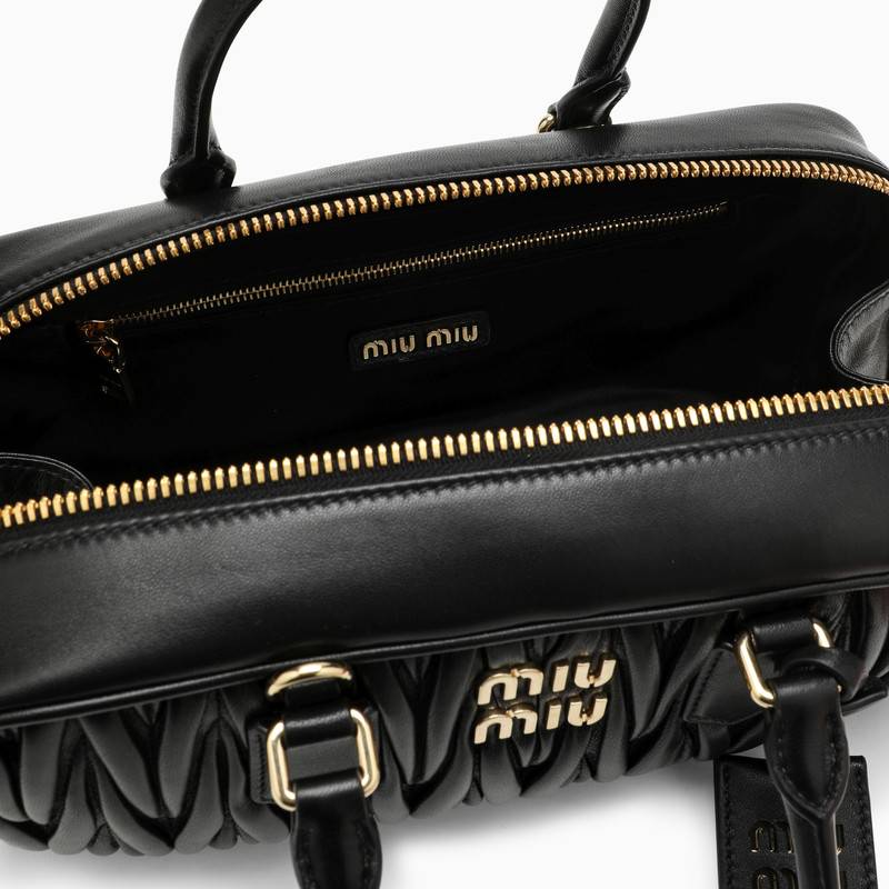 MIU MIU Black nappa bowling bag 5BB148OOTN88M_MIU-F0002