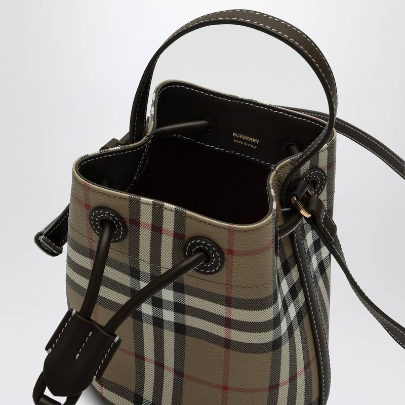 Burberry Check pattern mini bucket bag 8100488155142P_BURBE-A1336