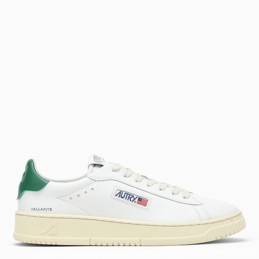 AUTRY White/green Dallas sneakers in leather ADLMNW02M_AUTRY-WHA