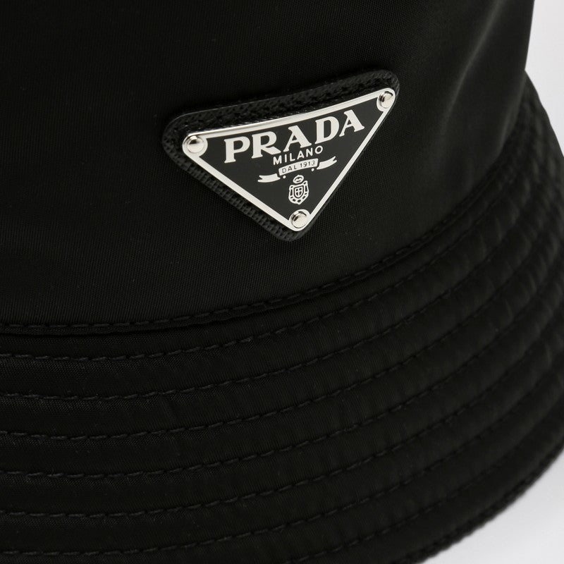 Prada Black nylon bucket hat 1HC1372DMIP_PRADA-F0002