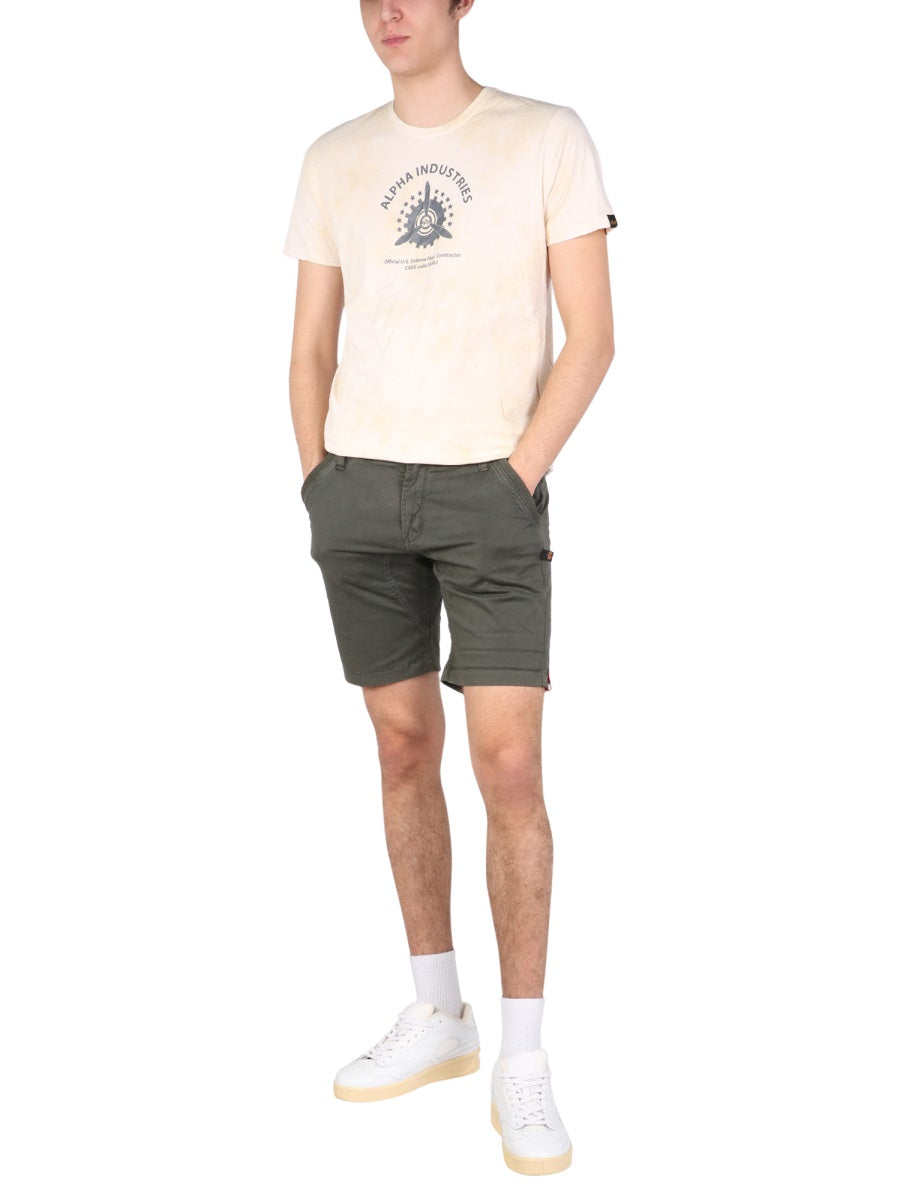 ALPHA INDUSTRIES LOGO PRINT T-SHIRT 106515136