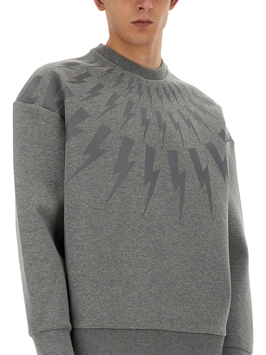 NEIL BARRETT "THUNDERBOLT" SWEATSHIRT MY72010SY506756N