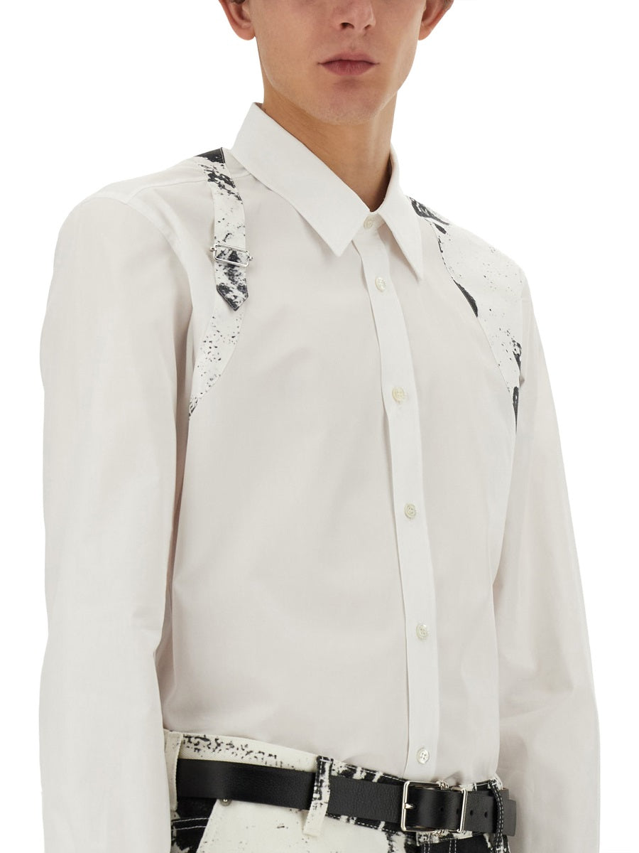 Alexander McQUEEN FOLD HARNESS SHIRT 782233QNAAD9000