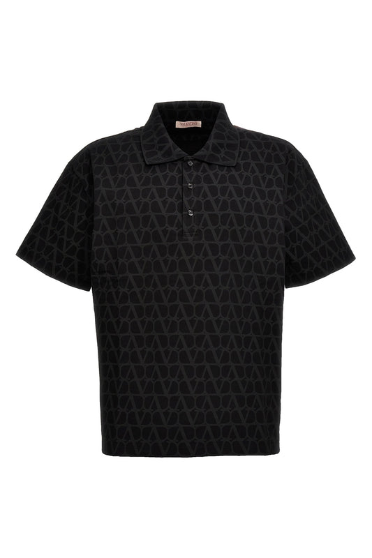 Valentino Garavani 'TOILE ICONOGRAPHE' POLO SHIRT 4V3MH03A9LCMXM