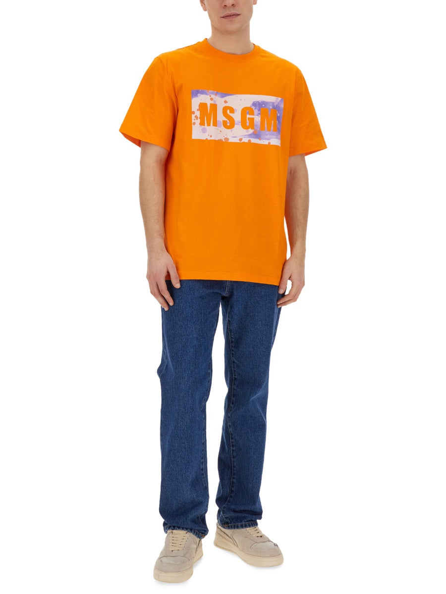 MSGM T-SHIRT WITH LOGO 3640MM13824700210