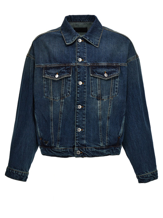 Prada STONE WASH DENIM JACKET GEB257SOOO14EFF0008