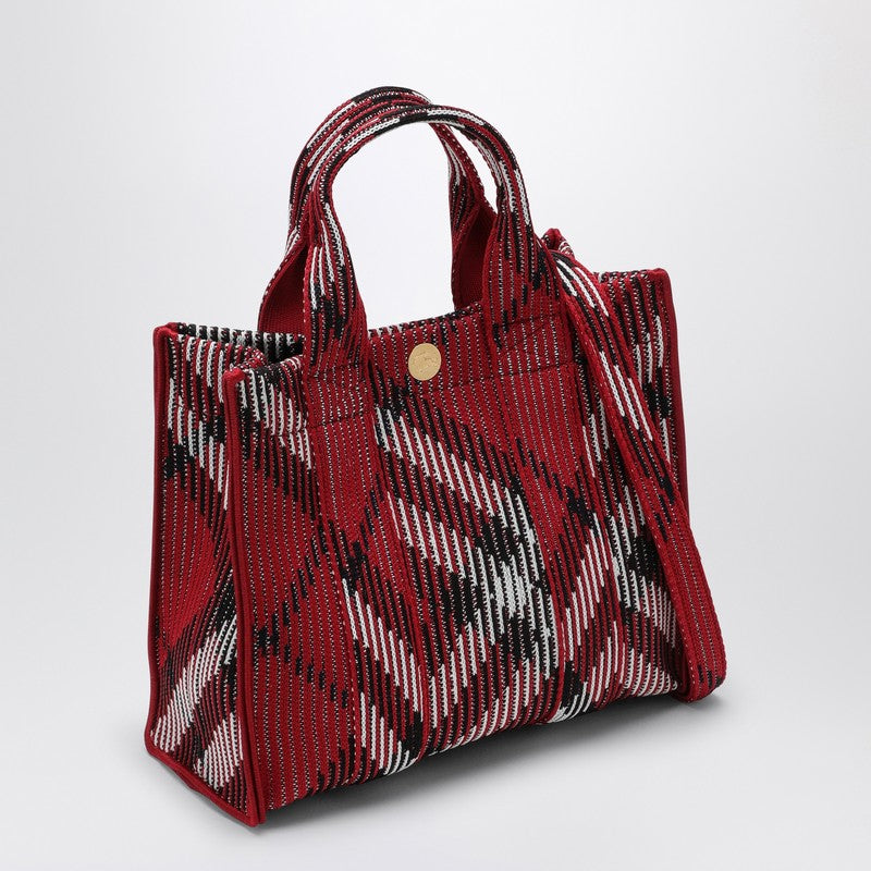 Burberry Mini knitted tote bag with Check pattern 8093072158224P_BURBE-C1212