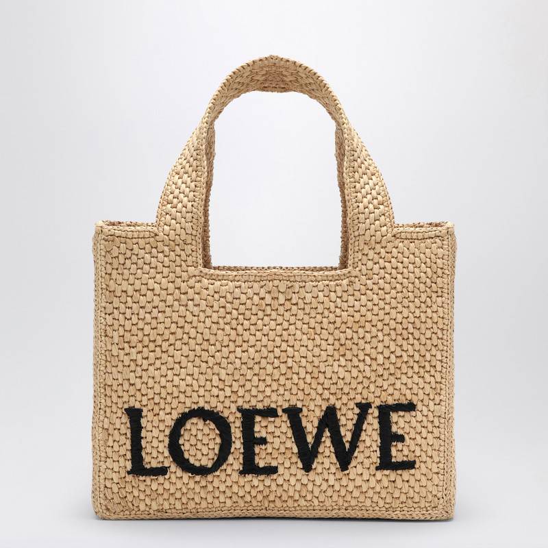 LOEWE Font Tote small raffia bag A685B59X03NFQ_LOEW-2123