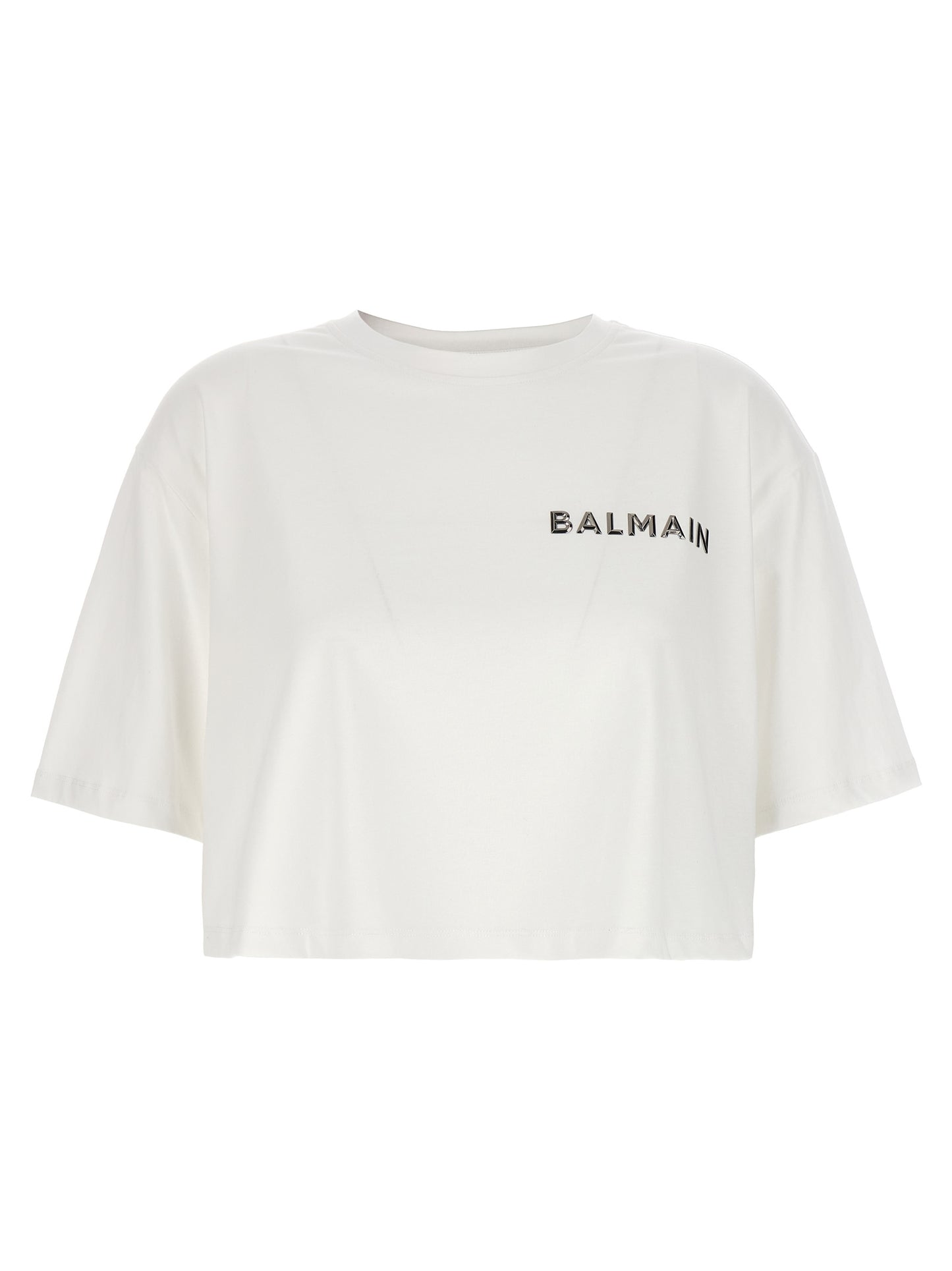 Balmain LOGO CROPPED T-SHIRT CF1EE020BC61GAC