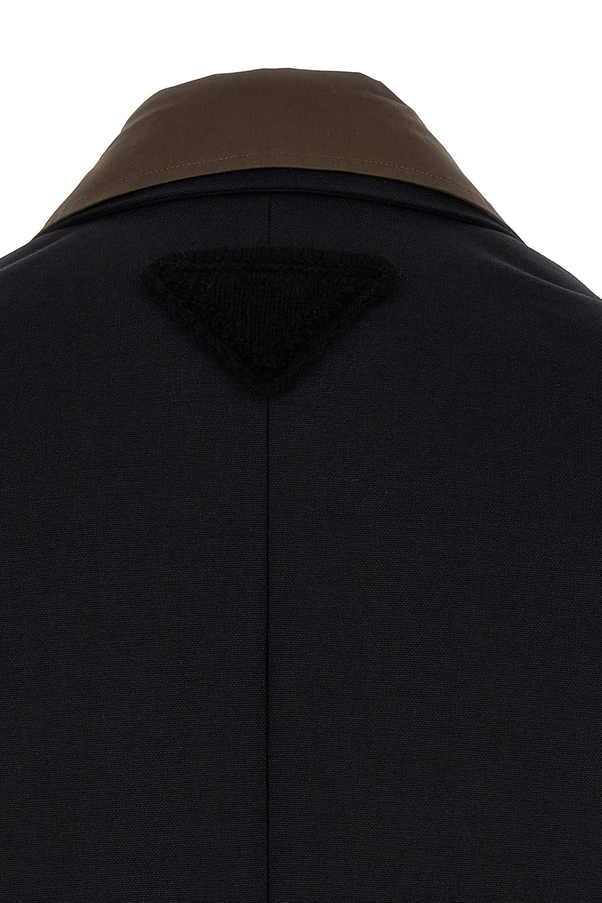 Prada REMOVABLE COLLAR SINGLE-BREASTED BLAZER UGM2341WC1F0008