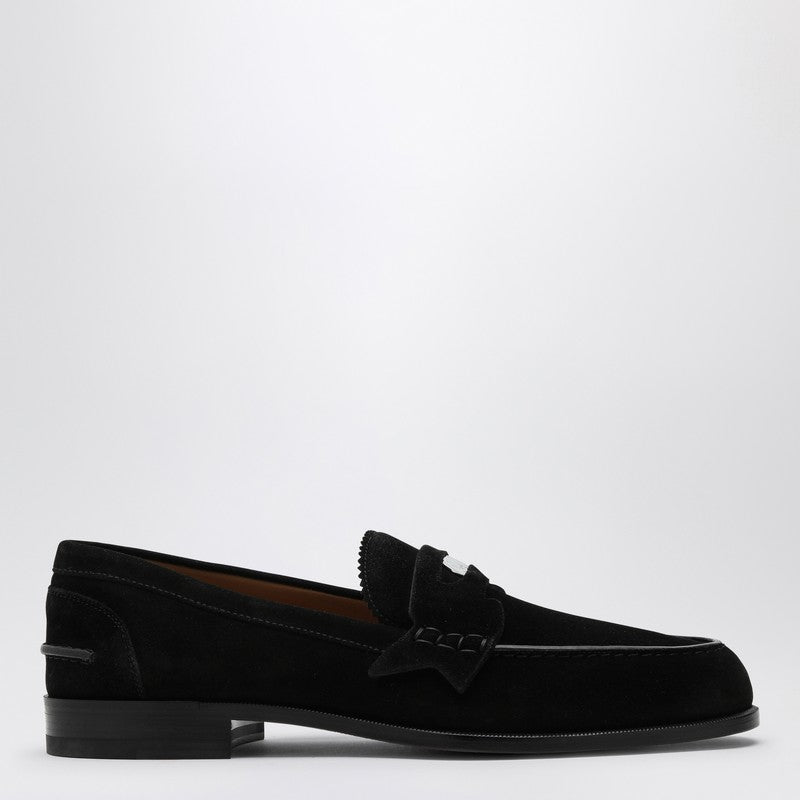 Christian Louboutin Black suede Penny loafer 1240762LEP_LOUBO-BK01