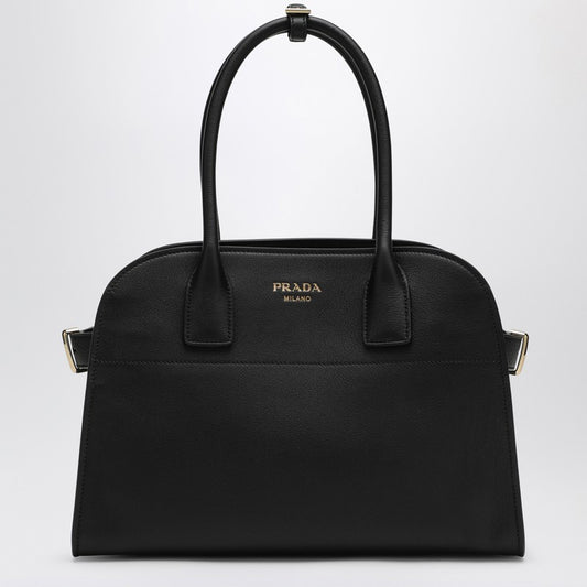 Prada Large black leather shopping bag with buckles 1BG538OOO2CYSP_PRADA-F0002