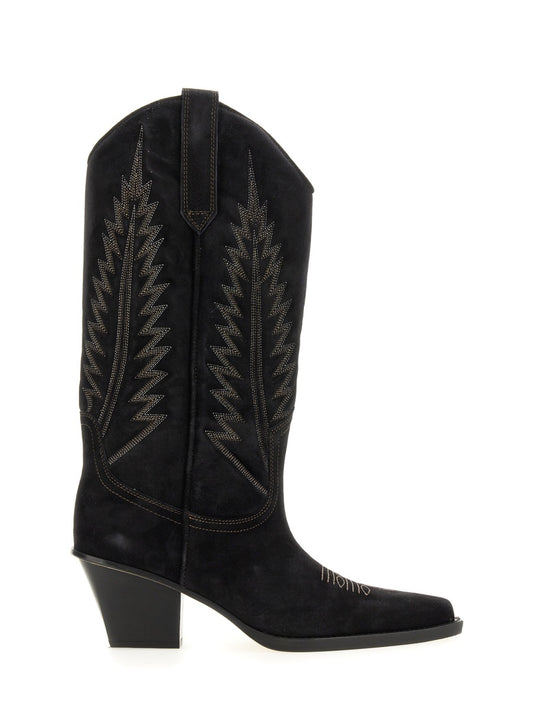 PARIS TEXAS BOOT "ROSARY" PX854BXV003OFFBLACK