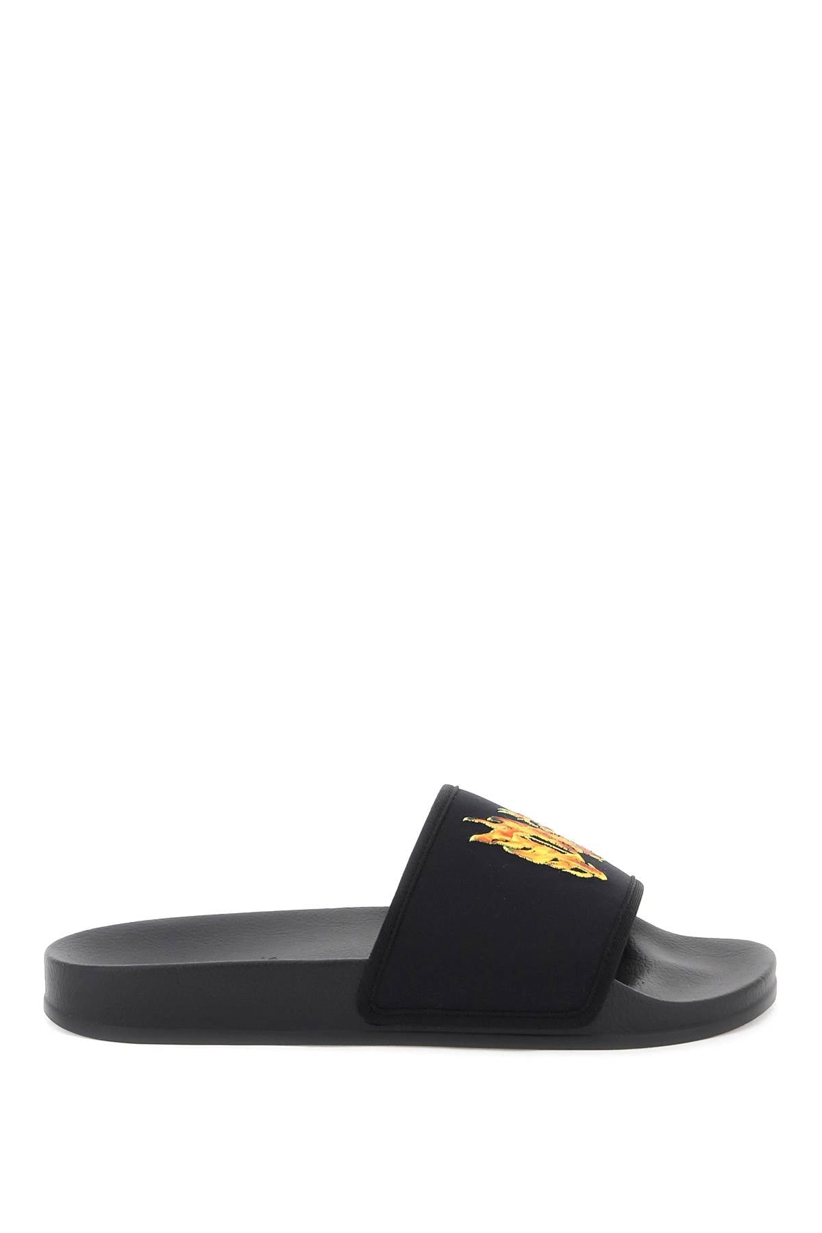 Palm Angels burning monogram slides PMIC010R24MAT0021020