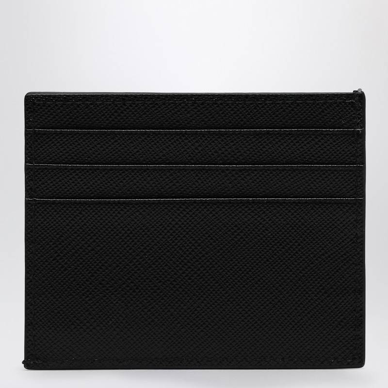 Prada Black/silver Saffiano leather wallet 2MC223QMEQ_PRADA-F0002