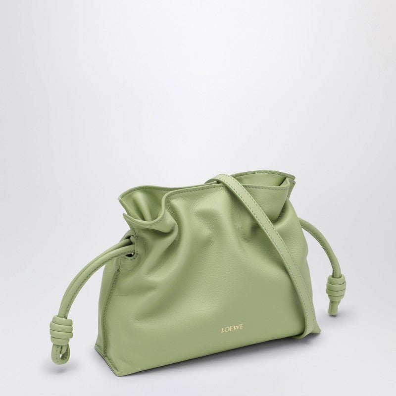 LOEWE Mini light green leather Flamenco clutch A411FC2X73LEP_LOEW-3916