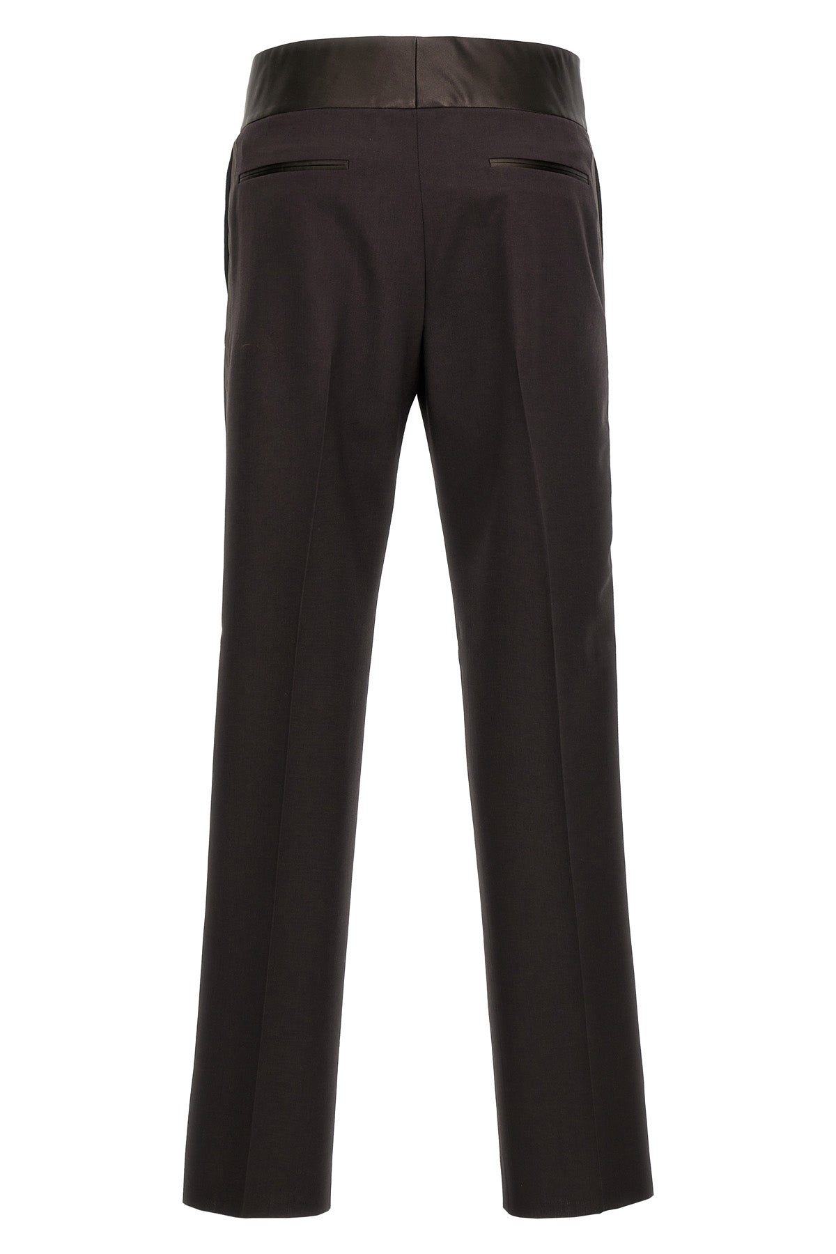 Valentino Garavani VALENTINO WOOL SILK BAND PANTS 2V0RBK108EJE05