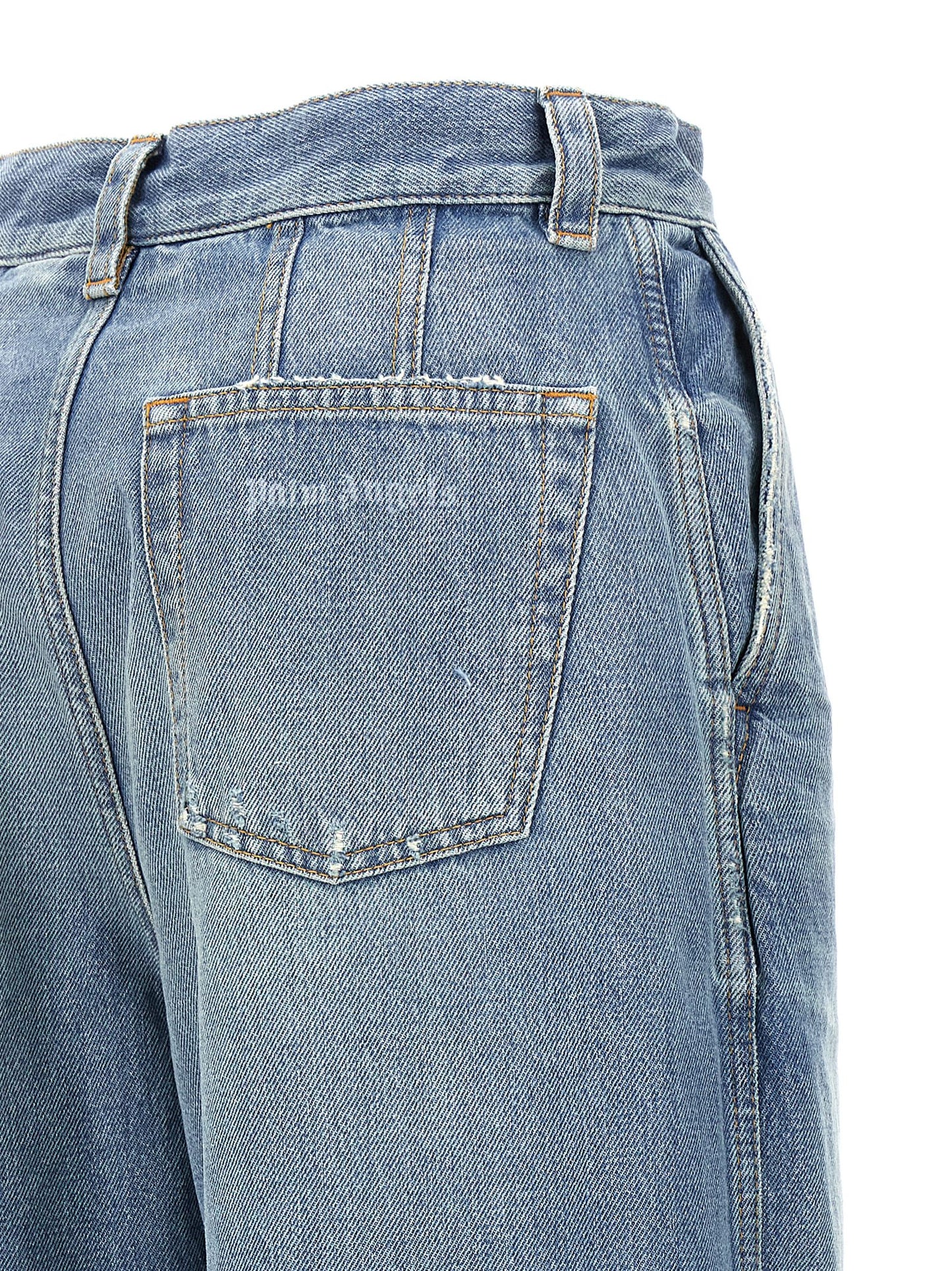 Palm Angels 'WASHED LOGO' JEANS PWYB027S24DEN00240404040