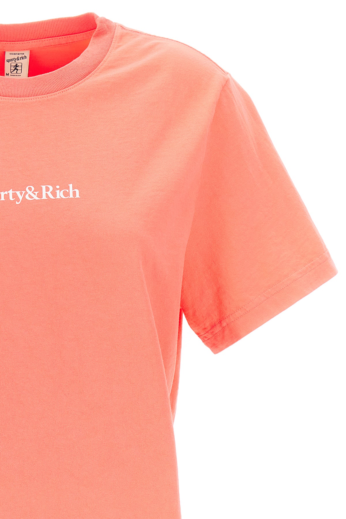 Sporty & Rich T-SHIRT 'DRINK MORE WATER' TS851STSTRAWBERRY