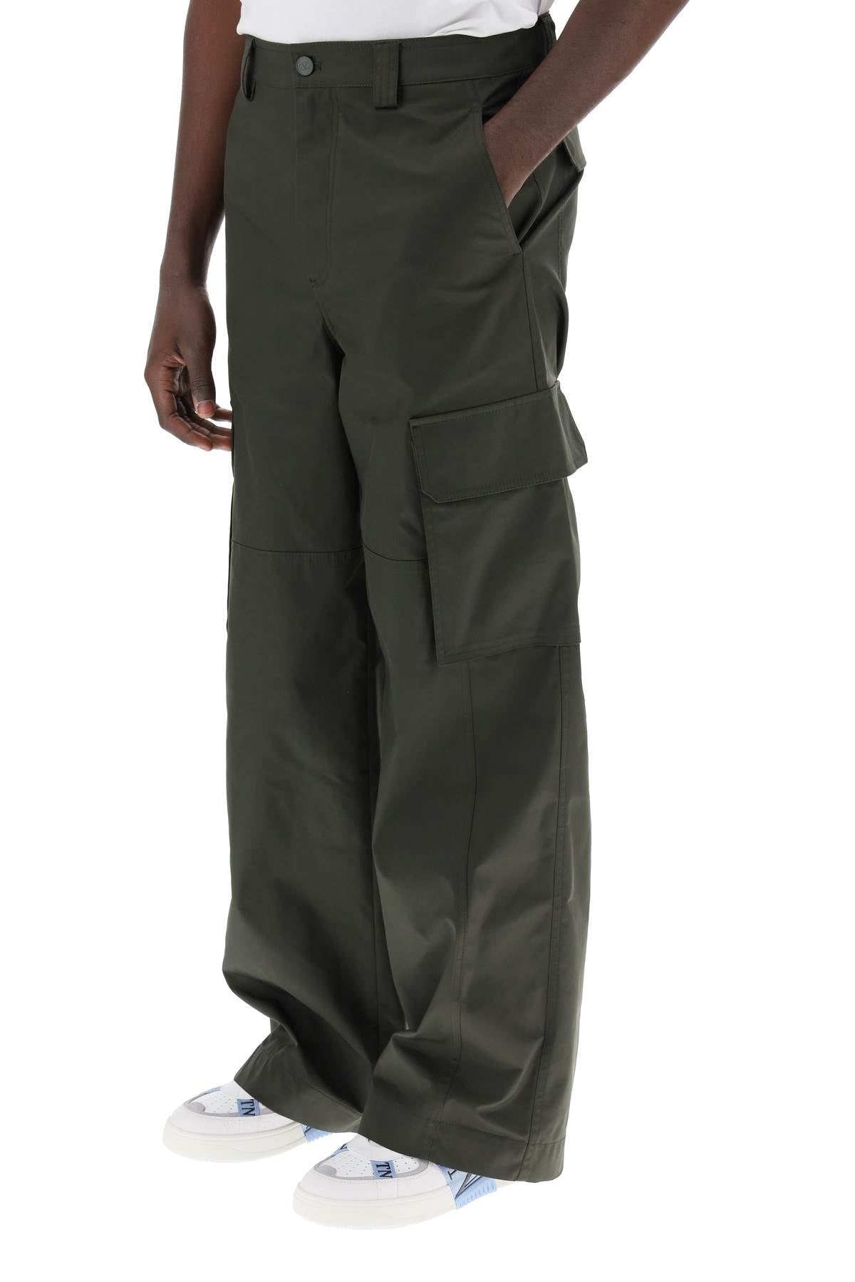 Valentino Garavani cargo pants in stretch nylon 4V3REB50CKVL90