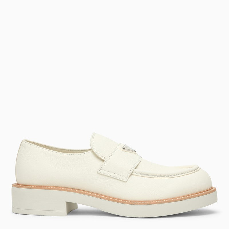 Prada Ivory leather loafer 2DE144000013O_PRADA-F0304