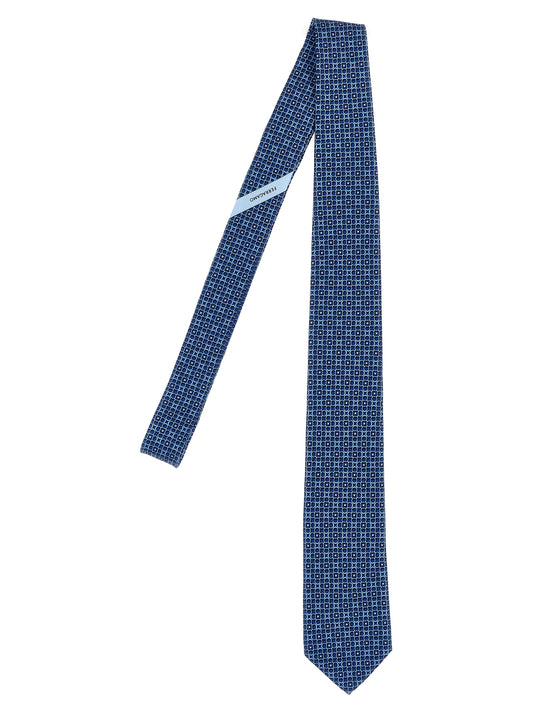 FERRAGAMO PRINTED TIE 774371FBLUMARINE