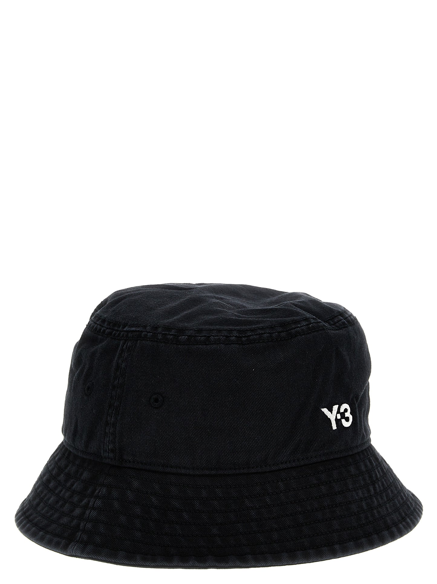 Y-3 LOGO EMBROIDERY BUCKET HAT IX7000BLACK