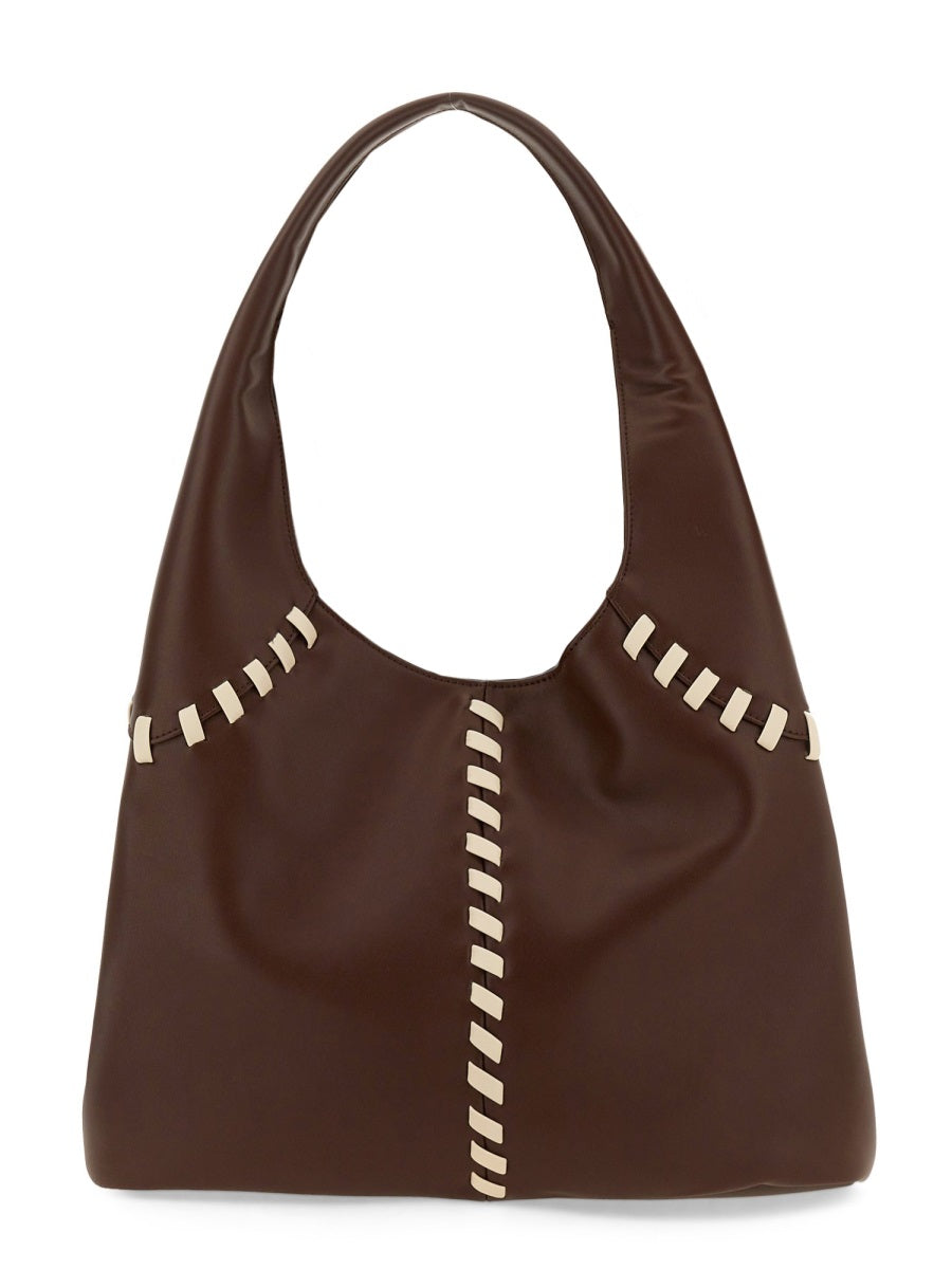 THEMOIRè BAG "NYMPH" LACE TMSR24NLA14BROWN/SHELL