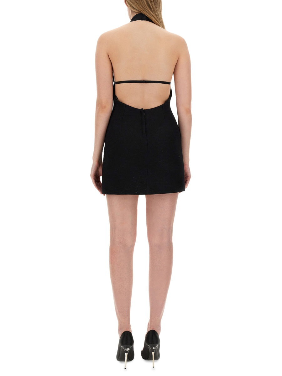 Dolce & Gabbana SHORT DRESS WITH NECKLINE ON BACK F6JEDTFUBGEN0000