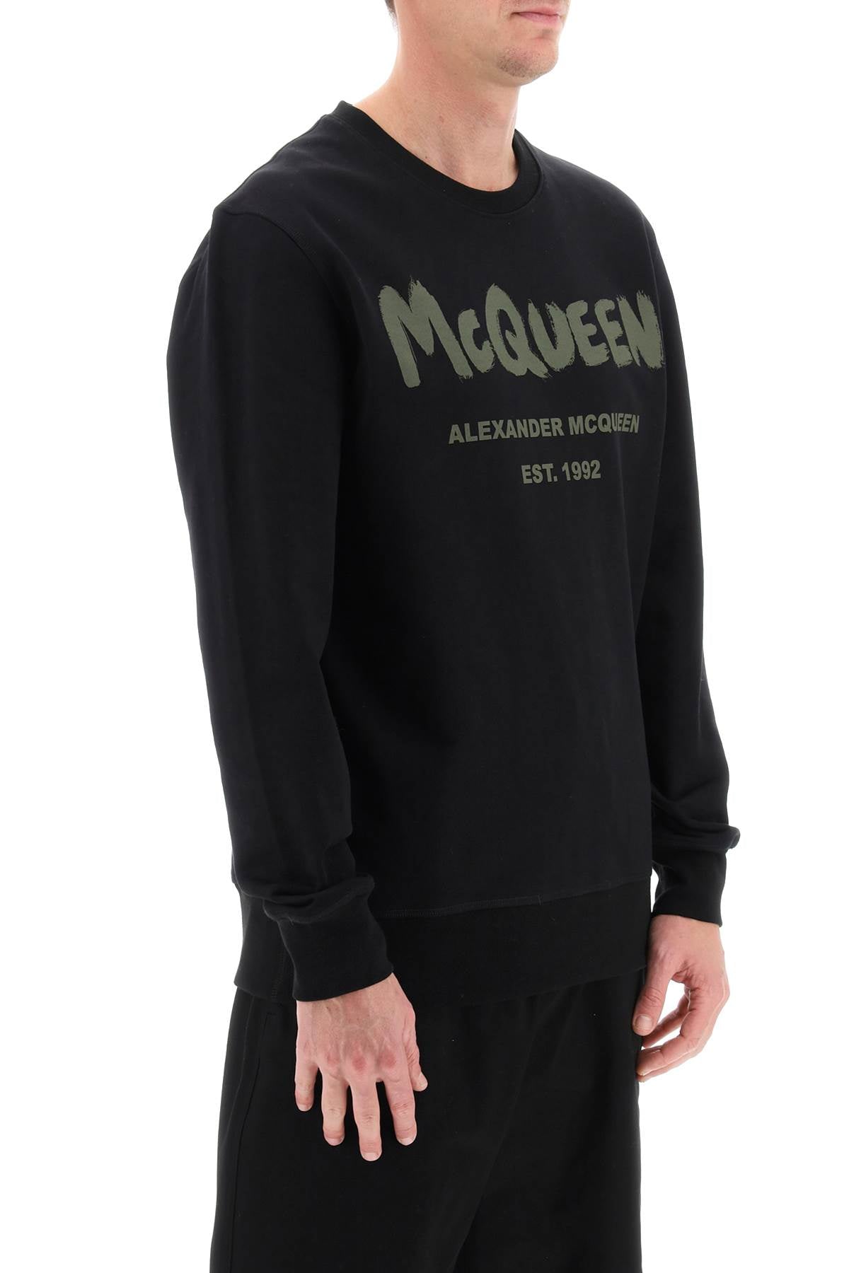 Alexander McQUEEN mcqueen graffiti sweatshirt 688713QTAAB0519