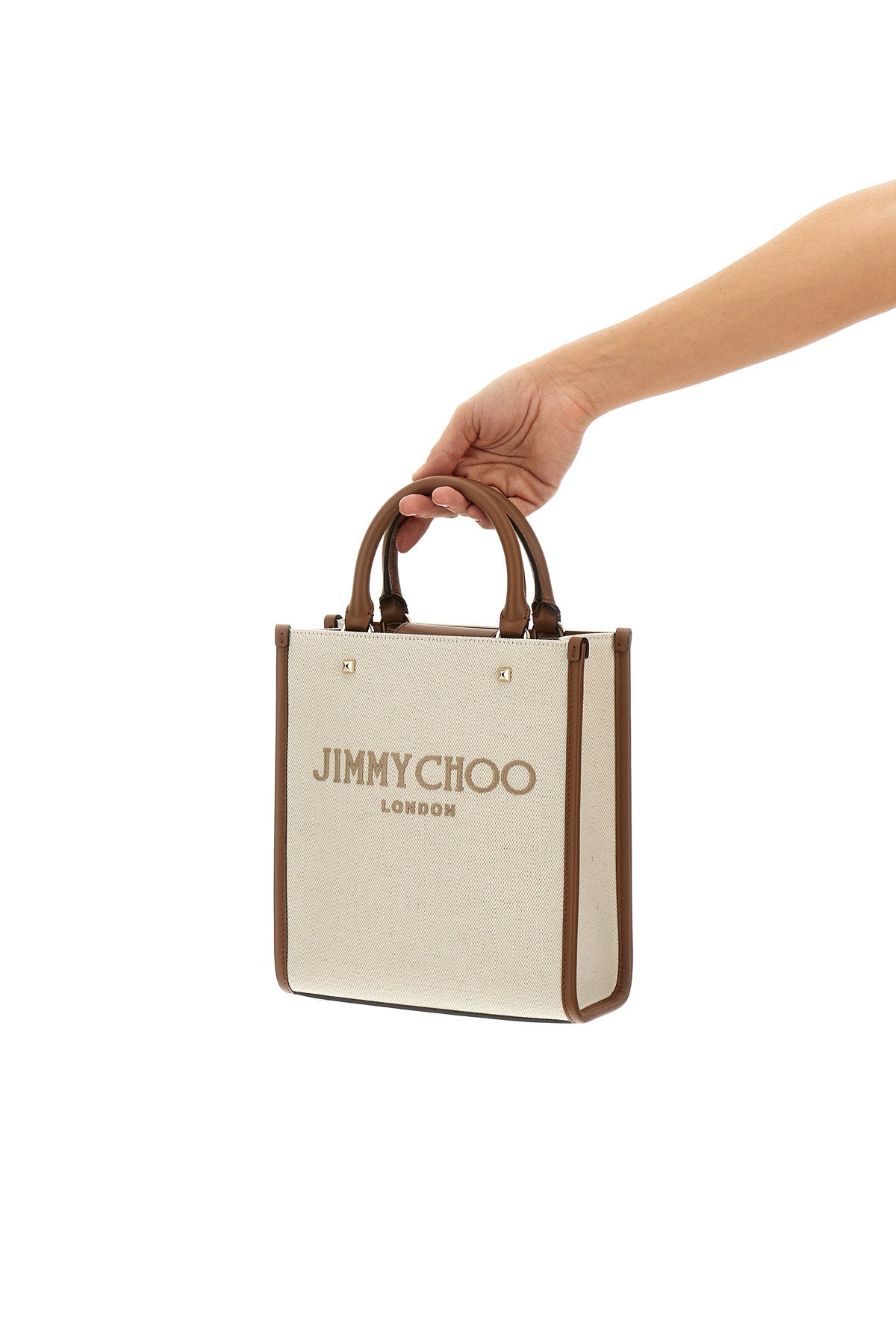 JIMMY CHOO 'AVENUE S' SHOPPING BAG AVENUETOTENSLJJNATURALTAU