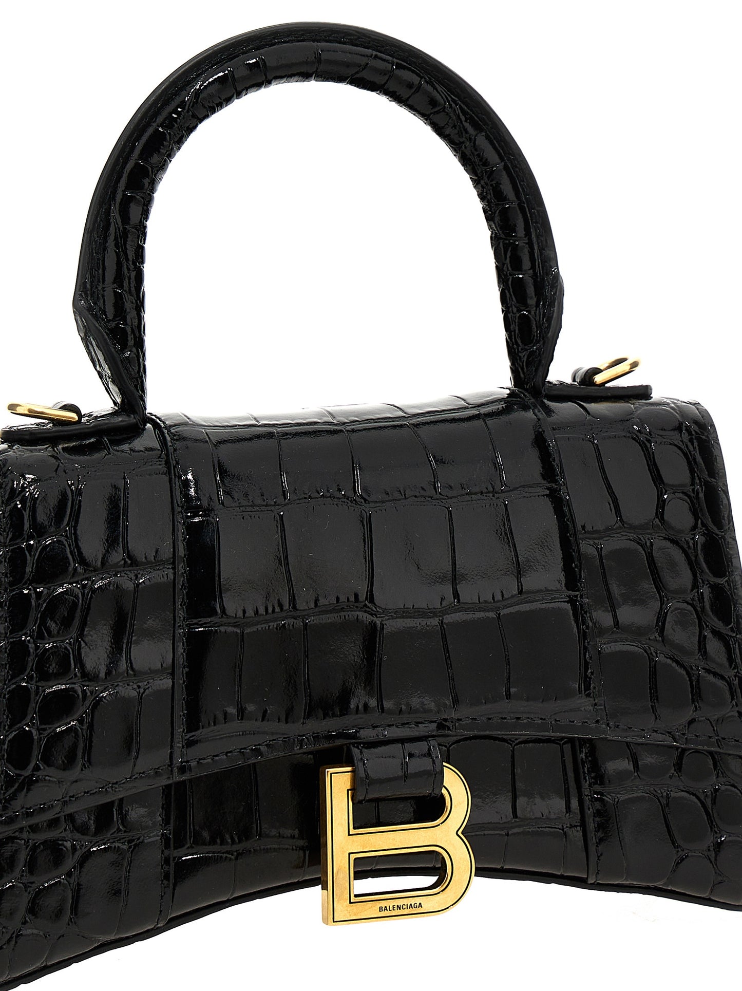 Balenciaga HOURGLASS CROCODILE HANDBAG 5928331LRGM1000