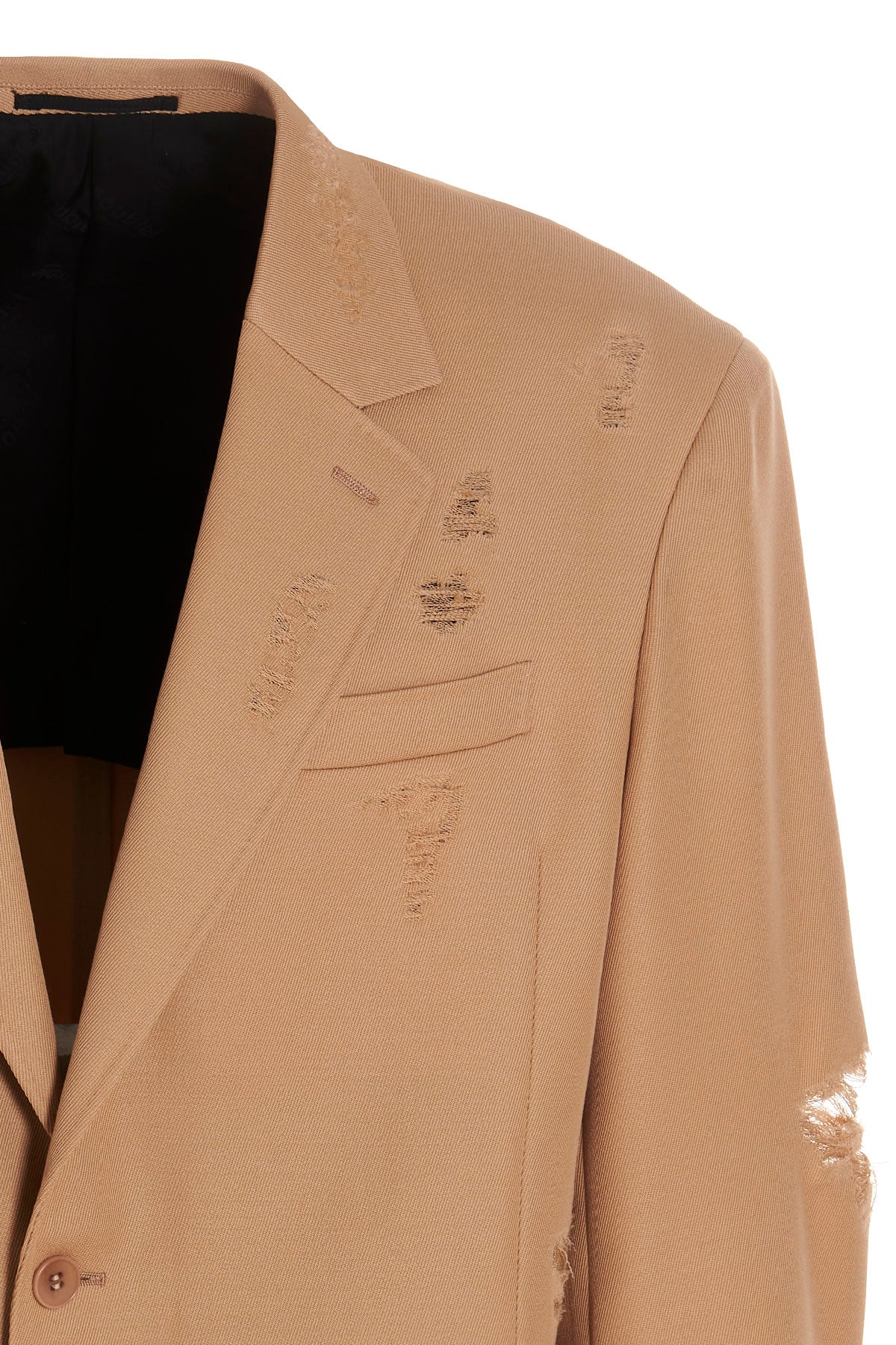 doublet BLAZER 'DESTROYED TAILORED' 23SS13JK52BEIGE