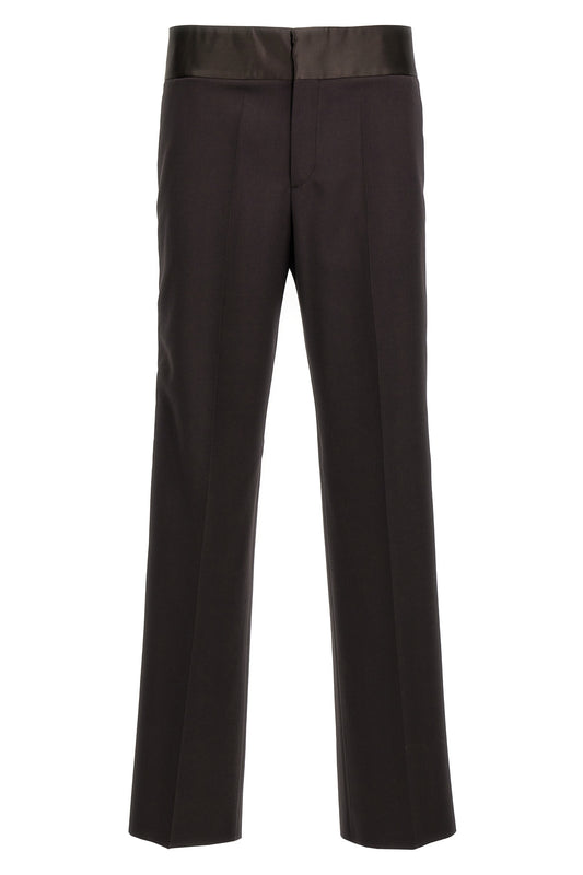 Valentino Garavani VALENTINO WOOL SILK BAND PANTS 2V0RBK108EJE05