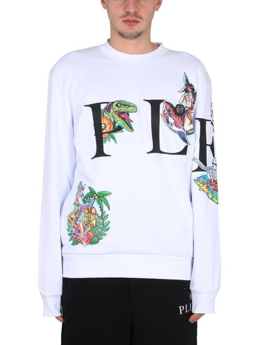 PHILIPP PLEIN CREWNECK SWEATSHIRT SACCMJO0989PJO002N01