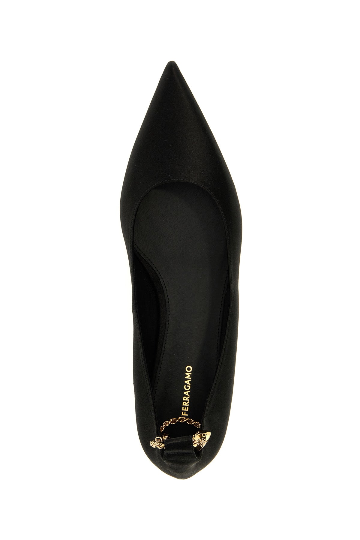 FERRAGAMO 'DADA' BALLET FLATS 768993NERO