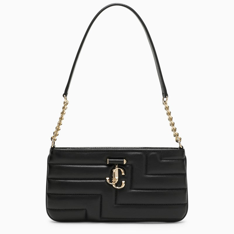 JIMMY CHOO Avenue black leather envelope AVENUESHOULDERNBAO_JIMCH-BL