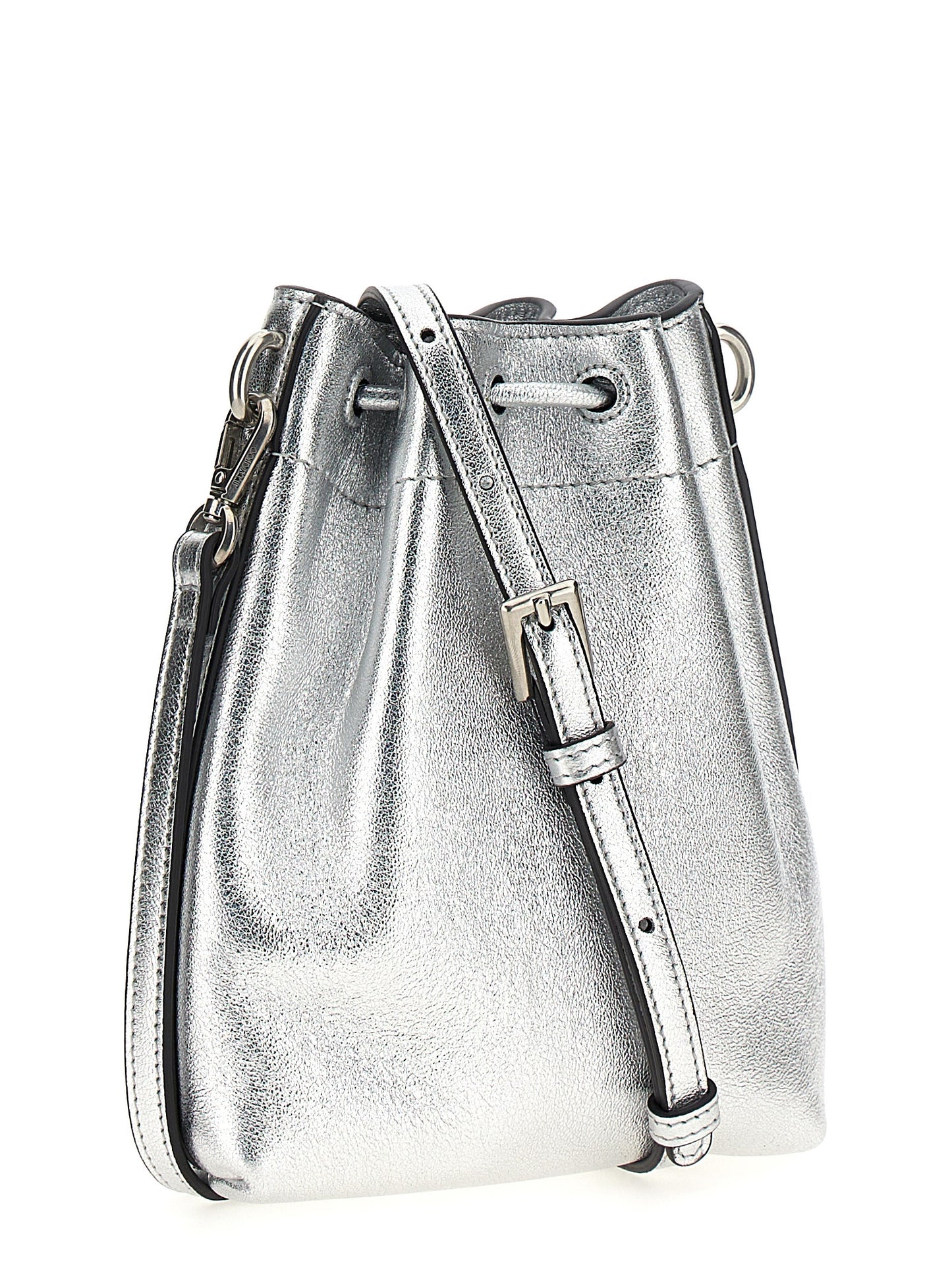 JIMMY CHOO 'BON BON' BUCKET BAG BONBONBCKTNSMNMNASILVERANTIQUESILVER