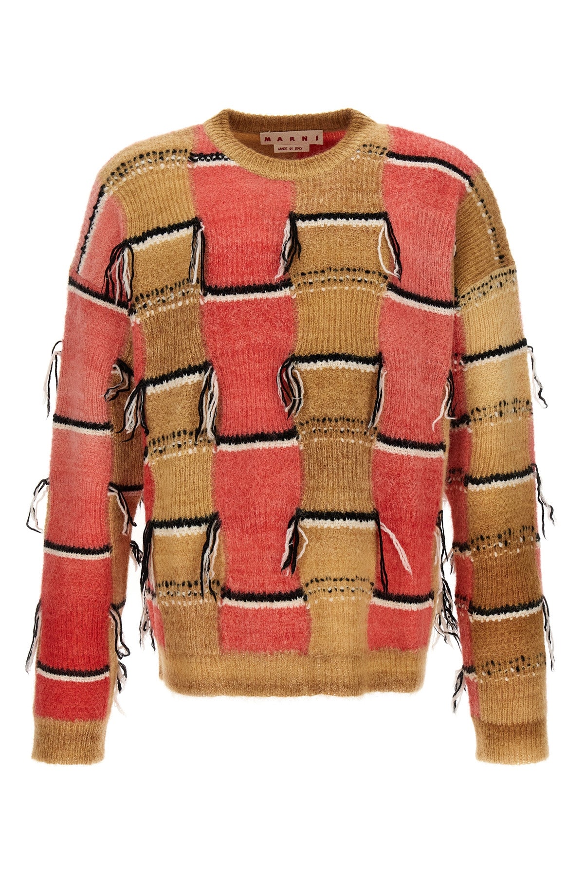 Marni FRINGED MULTICOLOR SWEATER GCMG0334Q0UFP402INW34