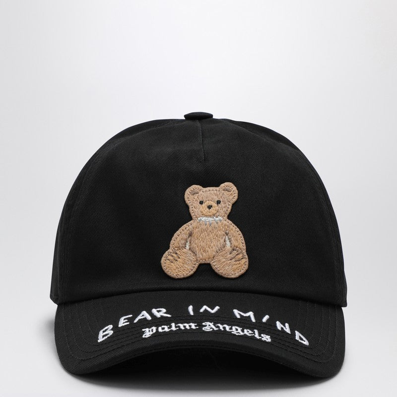 Palm Angels Black Bear baseball cap with logo PMLB108F24FAB001P_PALMA-1060