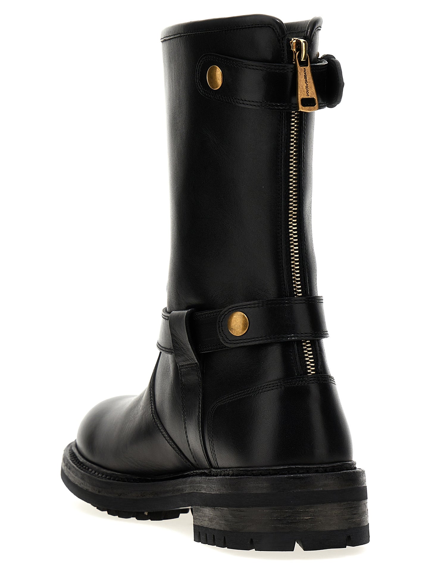 Dolce & Gabbana LEATHER BOOTS A70032AO01880999