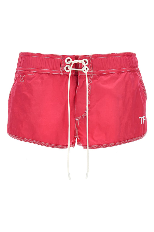 TOM FORD LOGO NYLON SHORTS SH0045FAX1027DP123